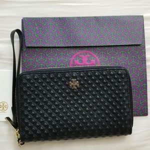 Tory Burch Marion Embossed Smart Phone Wristlet